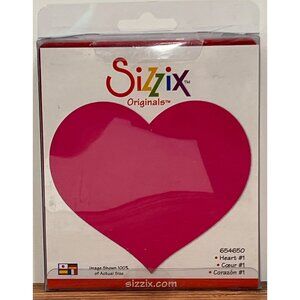 HTF Sizzix Originals Heart #1 Die Cut For Crafting & Scrapbooking 654650
